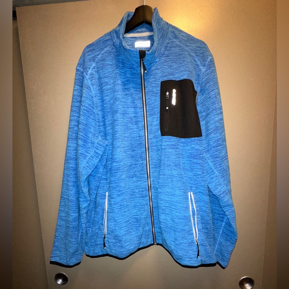NWT HI-Tec Blue Marled zipper sweater
